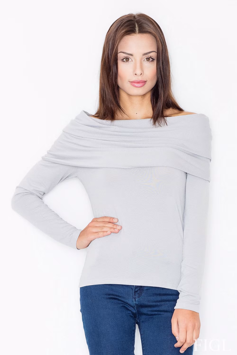 Bluzka Model M469 Grey - Figl