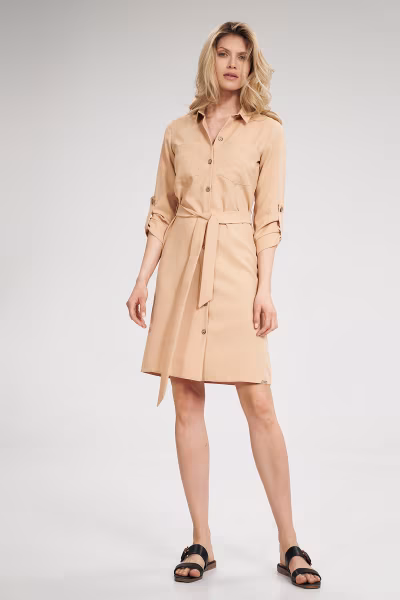 Sukienka Model M701 Beige - Figl — zdjęcie 2