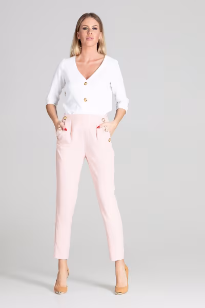 Spodnie Damskie Model M696 Pink - Figl — zdjęcie 1