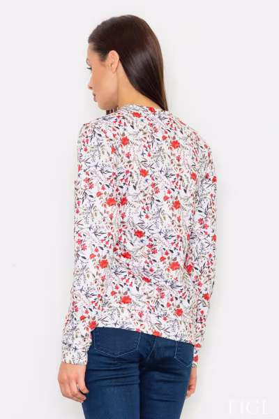 Bluza Damska Model M541 Wzór 57 White - Figl — zdjęcie 3