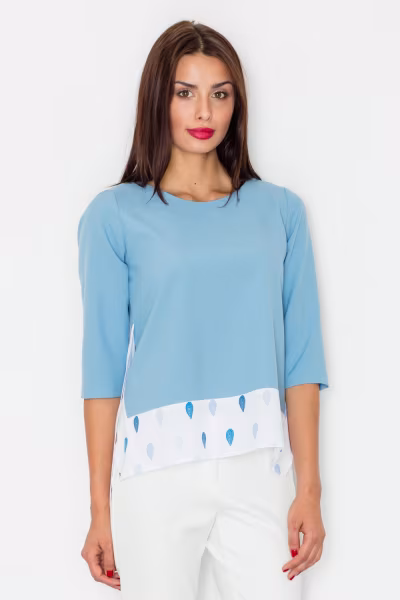 Bluzka Model M525 Blue - Figl — zdjęcie 1