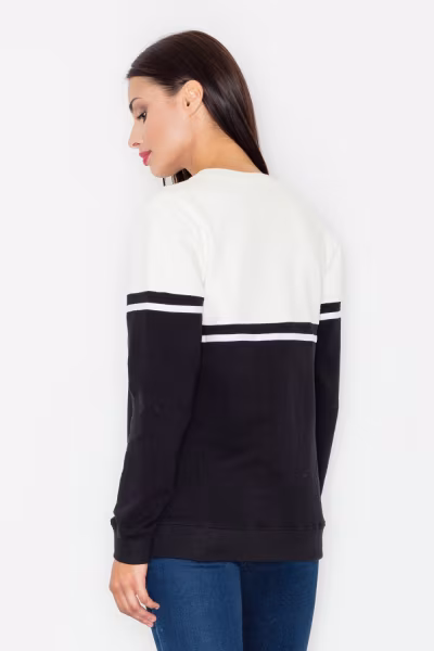 Bluza Damska Model M511 Black/Ecru - Figl — zdjęcie 3