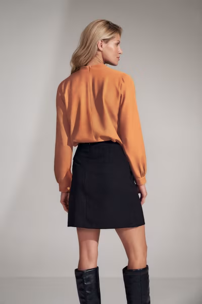 Bluzka Model M730 Brown - Figl — zdjęcie 3