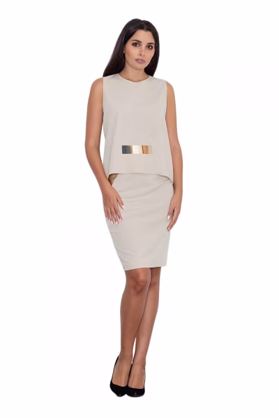 Spódnica Komplet Model M584 Beige - Figl — zdjęcie 2