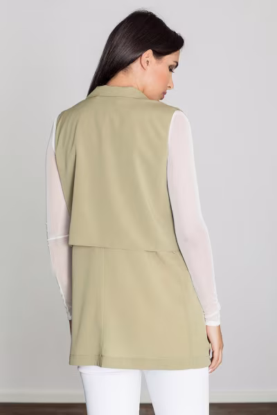 Kamizelka Damska Model M560 Oliwka - Figl — zdjęcie 2