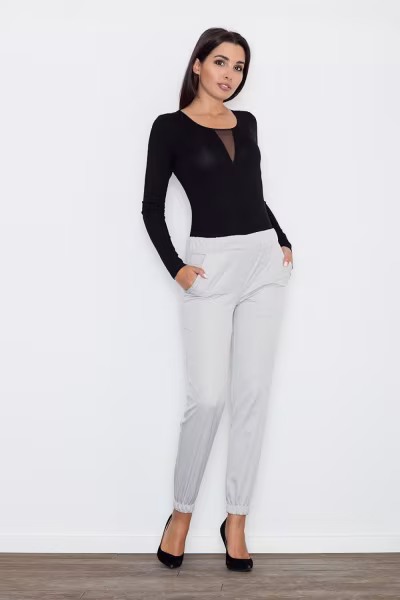 Spodnie Damskie Model M556 Grey - Figl — zdjęcie 1