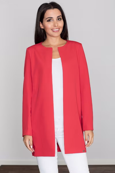 Płaszcz Damski Model M551 Red - Figl — zdjęcie 1