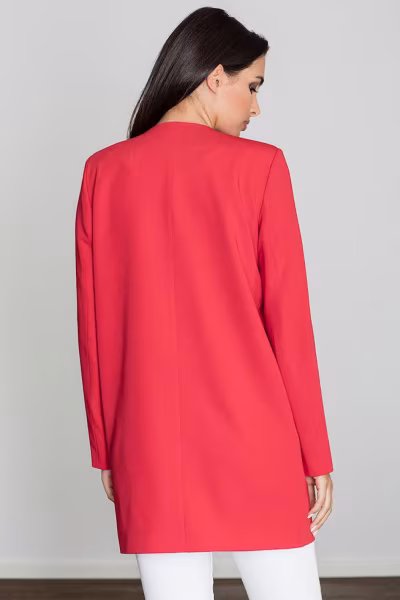 Płaszcz Damski Model M551 Red - Figl — zdjęcie 2