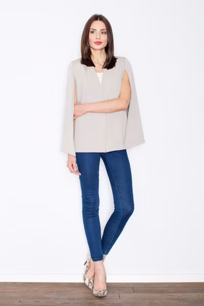 Żakiet Model M448 Beige - Figl — zdjęcie 3