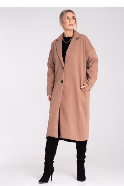 Płaszcz Damski Model M1111 Beige - Figl — zdjęcie 2