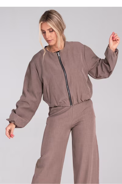 Kurtka Damska Model M1198 Brown - Figl — zdjęcie 2