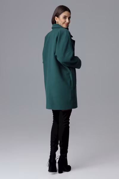 Płaszcz Damski Model M625 Green - Figl — zdjęcie 2