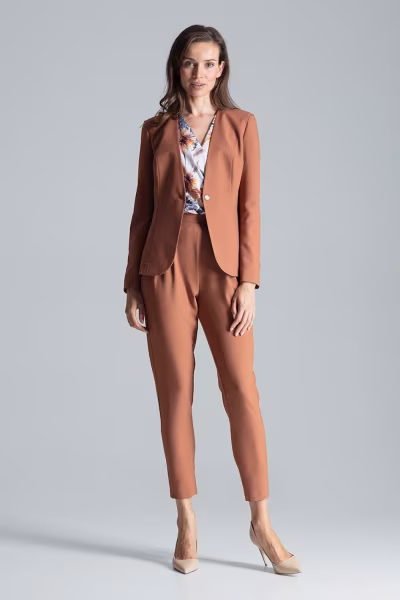 Żakiet Model M678 Brown - Figl — zdjęcie 2