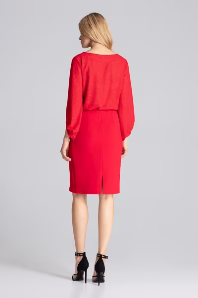Spódnica Model M688 Red - Figl — zdjęcie 3