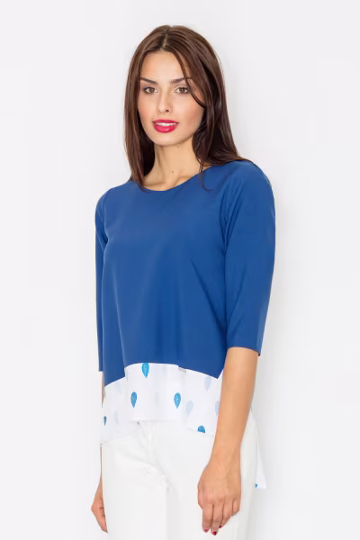 Bluzka Model M525 Navy - Figl — zdjęcie 1