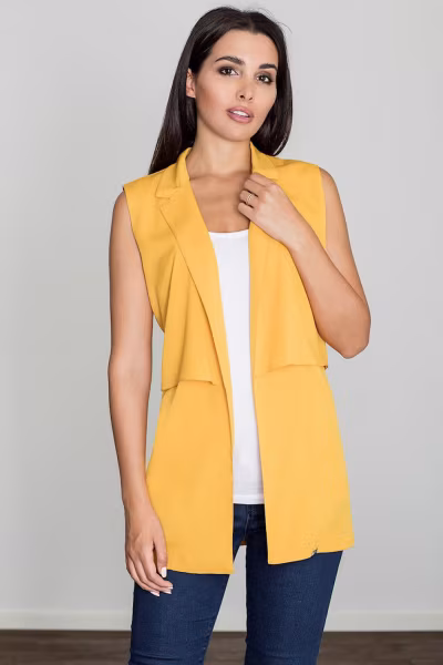Kamizelka Damska Model M560 Yellow - Figl — zdjęcie 1