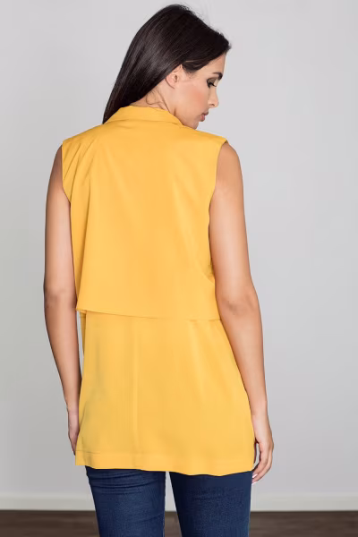 Kamizelka Damska Model M560 Yellow - Figl — zdjęcie 2