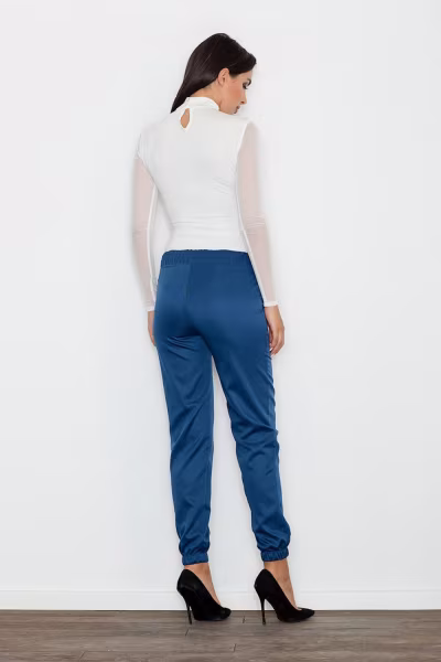 Spodnie Damskie Model M556 Blue - Figl — zdjęcie 2