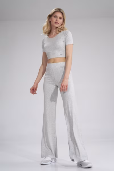 Spodnie Damskie Model M749 Grey Melange - Figl — zdjęcie 2