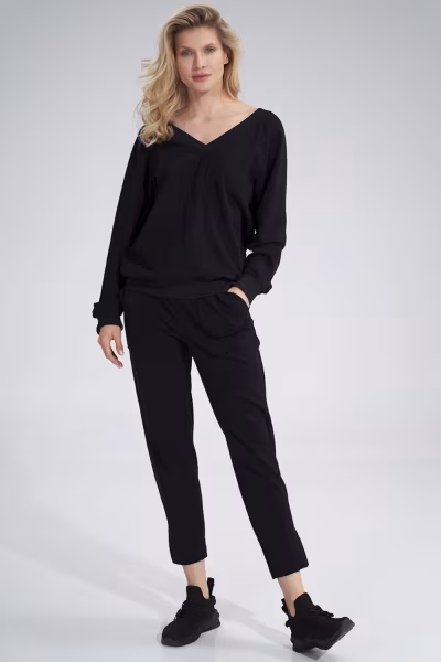Bluza Damska Model M799 Black - Figl — zdjęcie 2