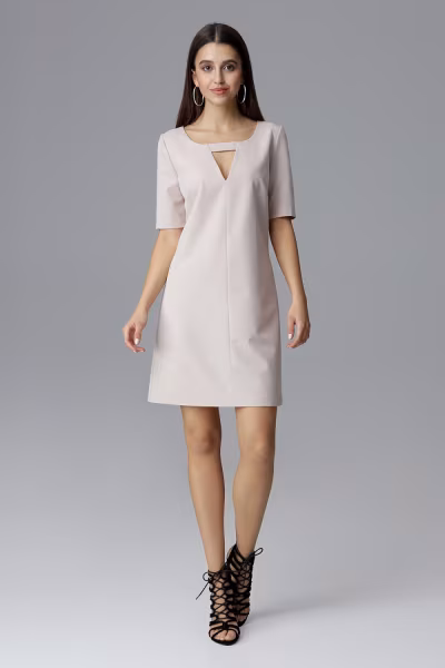 Sukienka Model M634 Beige - Figl — zdjęcie 1