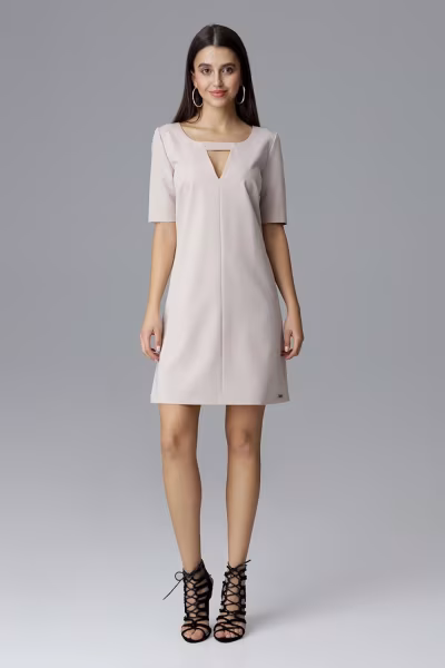 Sukienka Model M634 Beige - Figl — zdjęcie 2