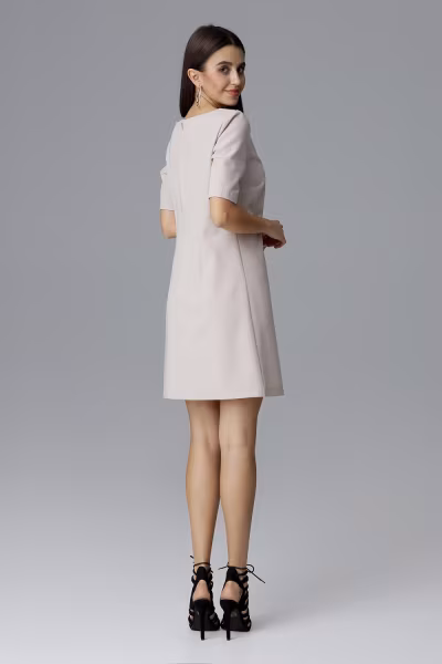 Sukienka Model M634 Beige - Figl — zdjęcie 3