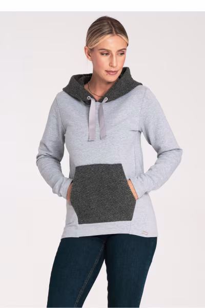 Bluza Damska Model M1045 Dark Grey - Figl — zdjęcie 1