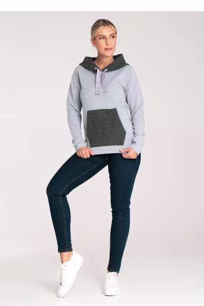 Bluza Damska Model M1045 Dark Grey - Figl — zdjęcie 2