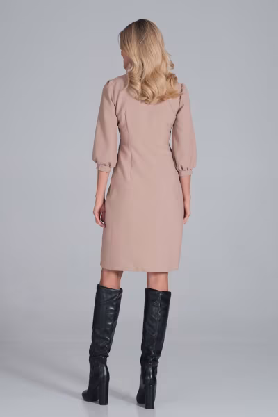 Sukienka Model M849 Beige - Figl — zdjęcie 3