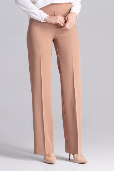 Spodnie Damskie Model M657 Brown - Figl — zdjęcie 1