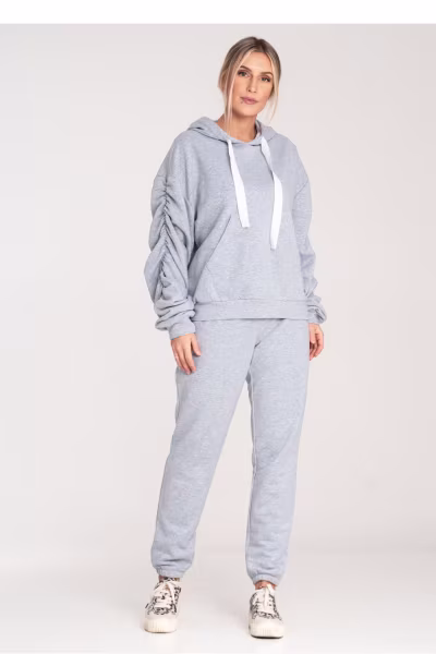 Spodnie Dresowe Model M1056 Grey - Figl — zdjęcie 2