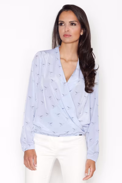 Bluzka Model 371 Blue - Figl — zdjęcie 1