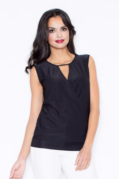 Bluzka Model 337 Black - Figl — zdjęcie 1