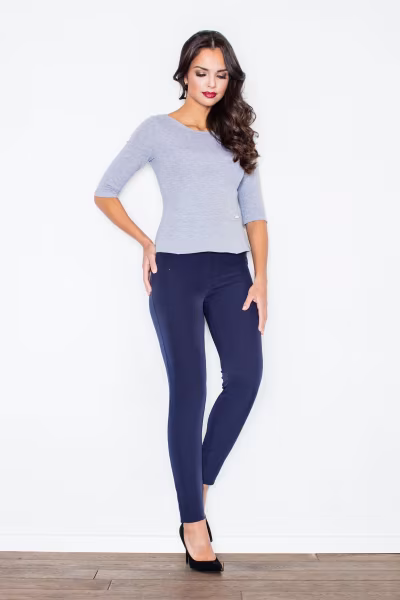 Bluzka Model 309 Grey - Figl — zdjęcie 2