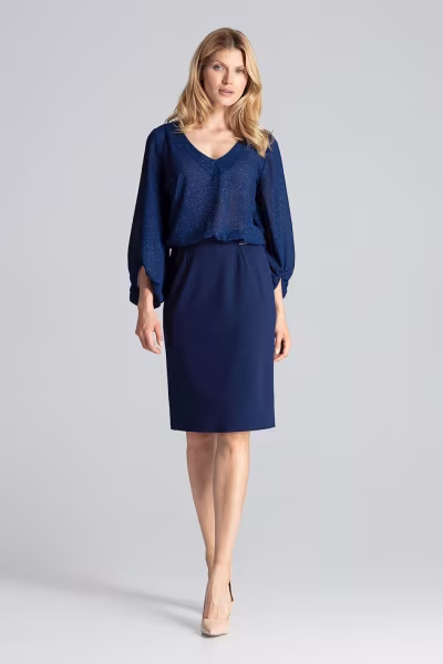 Spódnica Model M688 Navy - Figl — zdjęcie 1