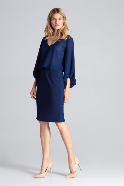 Spódnica Model M688 Navy - Figl — zdjęcie 2