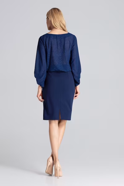 Spódnica Model M688 Navy - Figl — zdjęcie 3