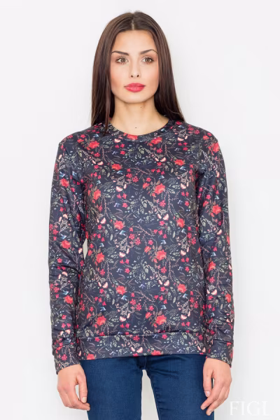 Bluza Damska Model M541 Wzór 59 Black - Figl — zdjęcie 1