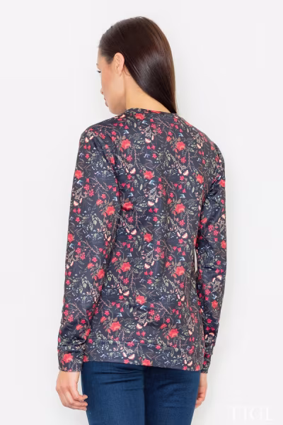 Bluza Damska Model M541 Wzór 59 Black - Figl — zdjęcie 3