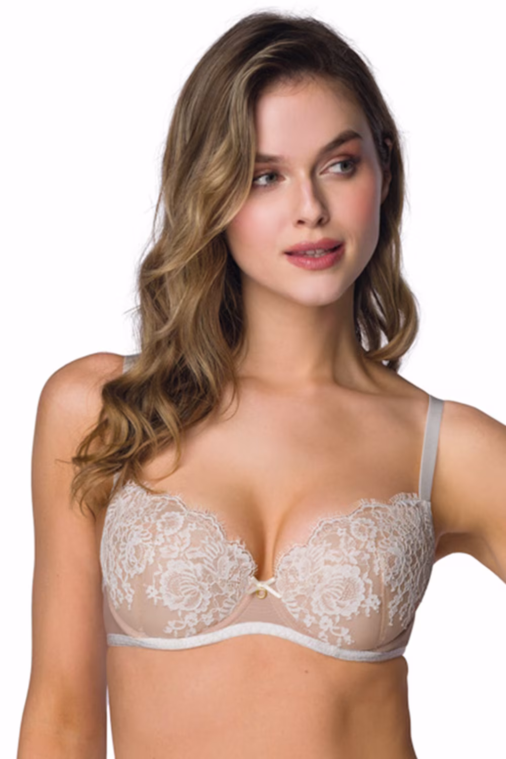 Biustonosz push up Biustonosz Push-up Model Frances M-3804/11 Beige/Milk - Mat