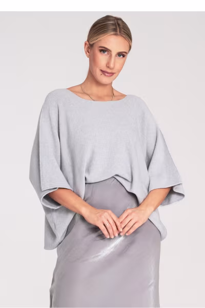 Sweter Damski Model M1102 Grey - Figl — zdjęcie 1