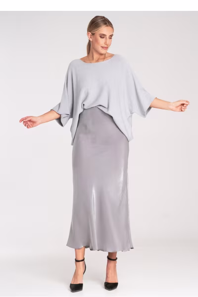 Sweter Damski Model M1102 Grey - Figl — zdjęcie 2