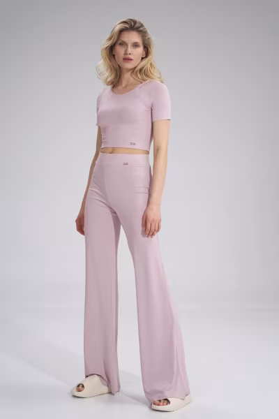 Spodnie Damskie Model M749 Pink - Figl — zdjęcie 1