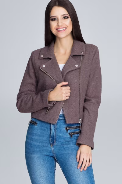 Kurtka Damska Model M607 Mocca - Figl — zdjęcie 1