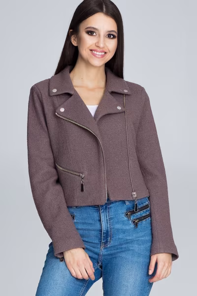 Kurtka Damska Model M607 Mocca - Figl — zdjęcie 2
