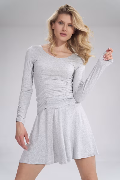 Bluzka Model M788 Grey Melange - Figl — zdjęcie 1