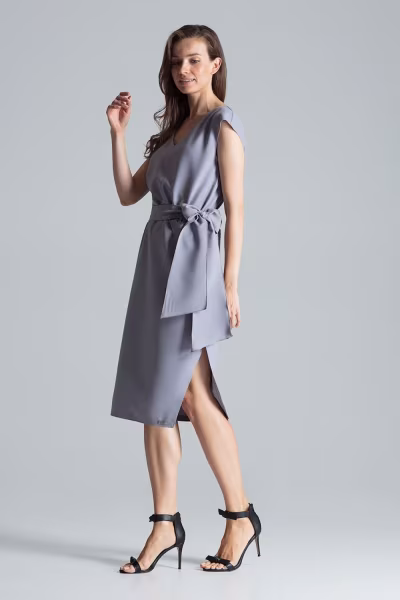 Sukienka Model M674 Grey - Figl — zdjęcie 2