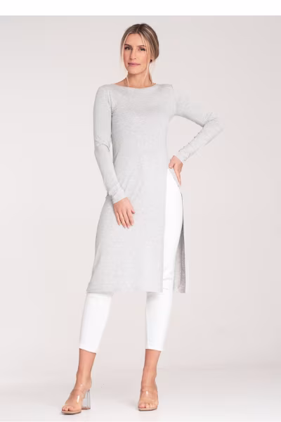 Tunika Model M1075 Grey - Figl — zdjęcie 2