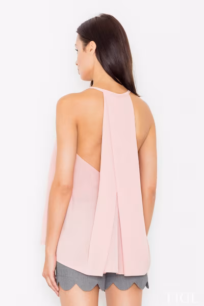 Bluzka Model M480 Light Pink - Figl — zdjęcie 2